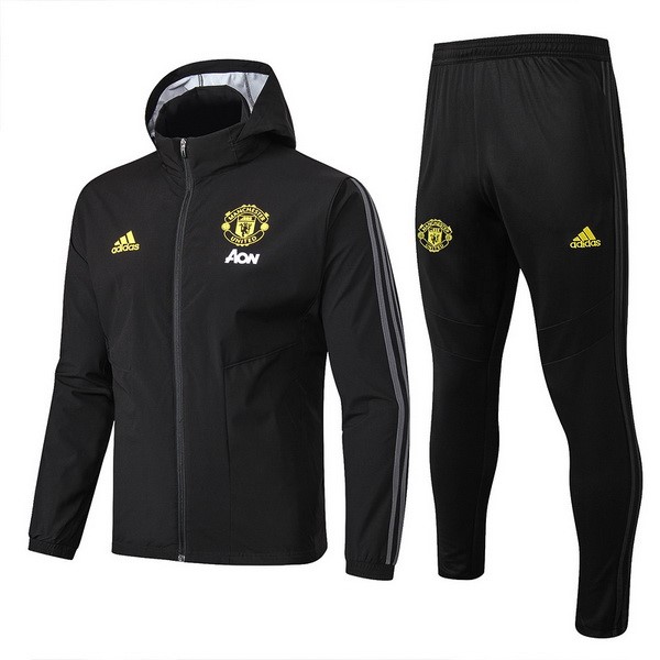 Rompevientos Manchester United Conjunto Completo 2019 2020 Negro